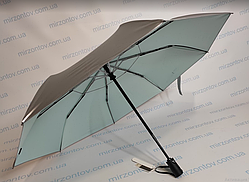 Жіноча парасолька срібляста двостороння з повітряним клапаном повний автомат