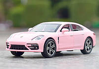 Модель автомобиля Porsche Panamera масштаб: 1:32. Игрушка Порш Панамера розового цвета