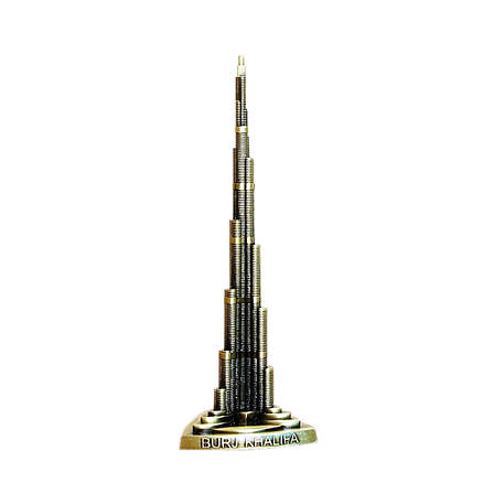 Статуетка Бурдж-Халіфа RESTEQ. Мініатюрна модель Burj Khalifa. Сувенір Башта Халіфи 18 см, фото 1