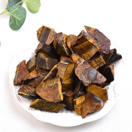 Натуральний камінь Тигрове око 3 шт (50 грам). Минирал Tiger eye 2.5 см, фото 2