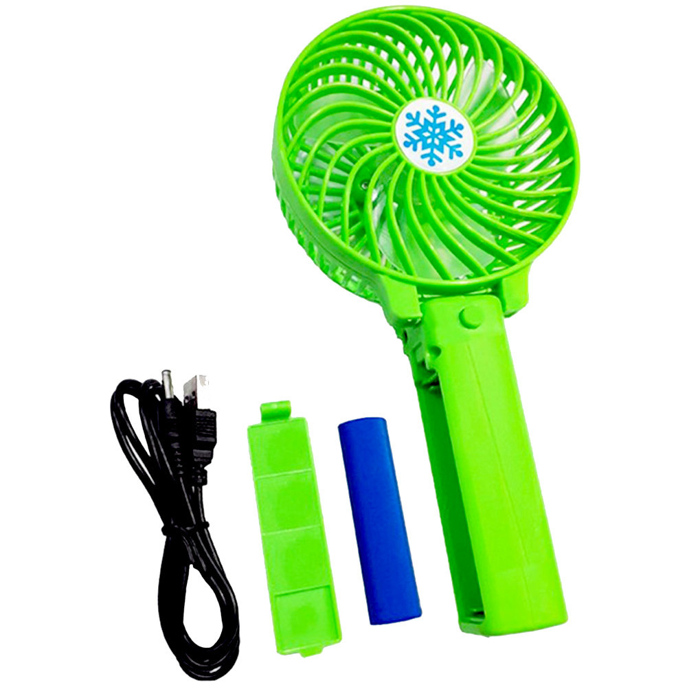Ручний складаний вентилятор USB з акумулятором Mini Hand Fan, фото 1