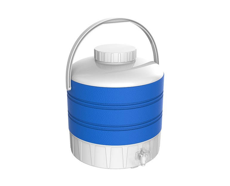 Термос диспенсер на ніжках для розливу напоїв синій Kale 9л. mz1008 MAZHURA, фото 1