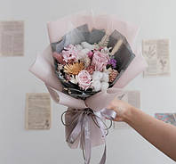Букет из сухоцветов со стабилизированными розами №16