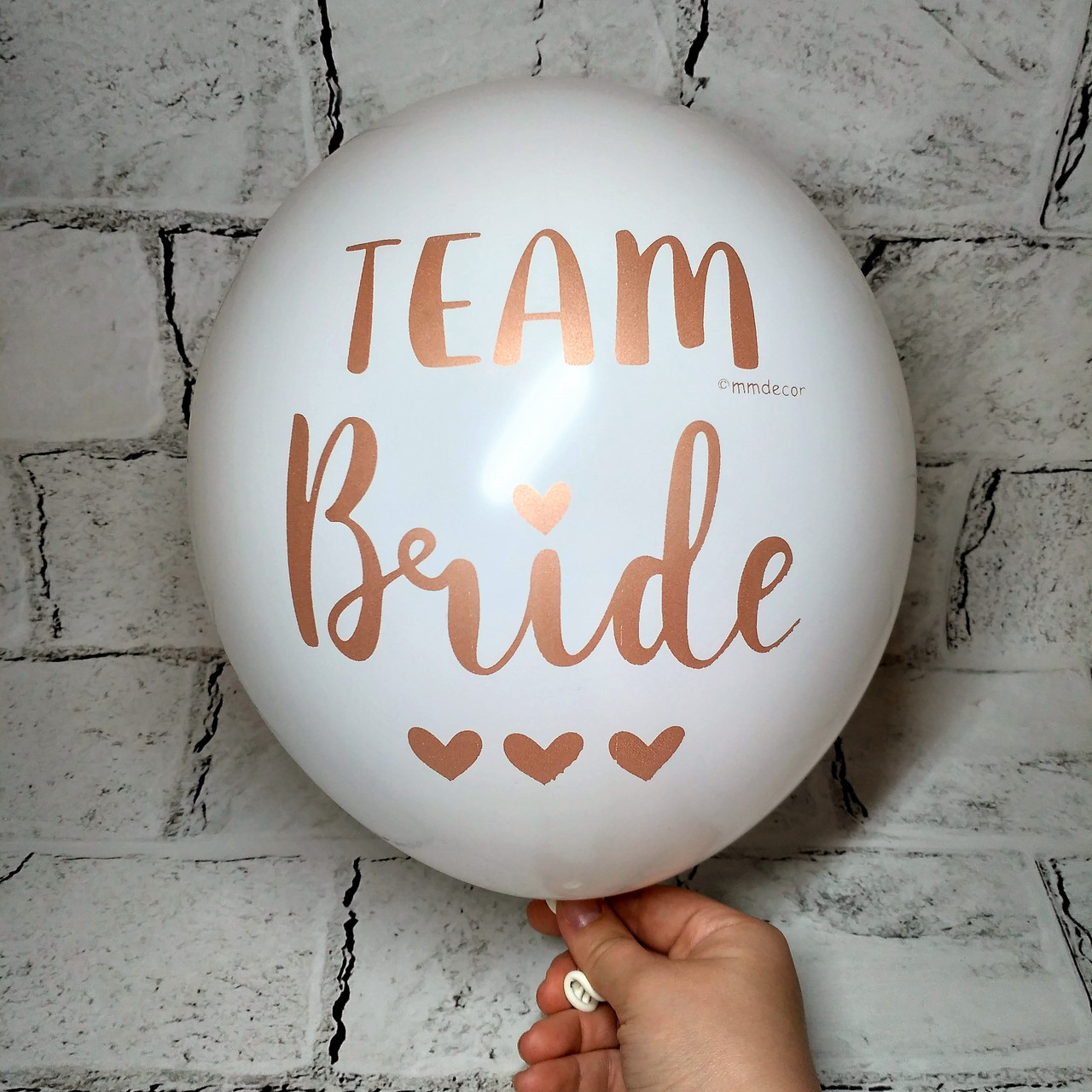Повітряна кулька з написом Team Bride, Дівич-Вечір, 30 см