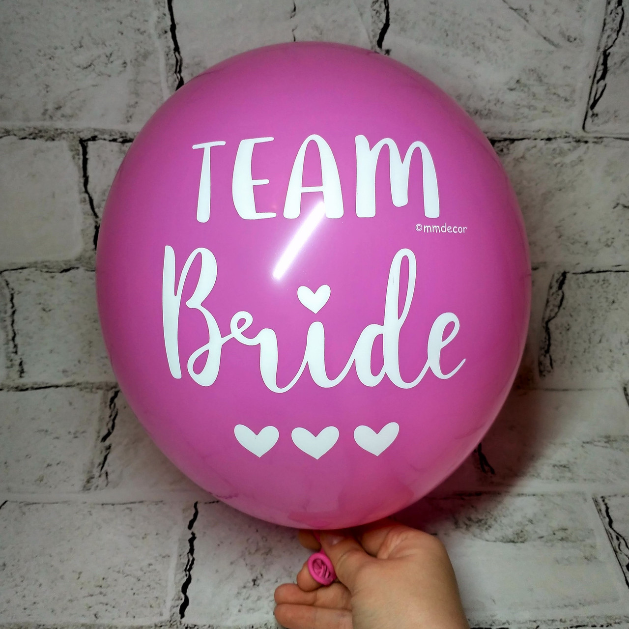 Повітряна кулька з написом Team Bride, Дівич-Вечір, 30 см