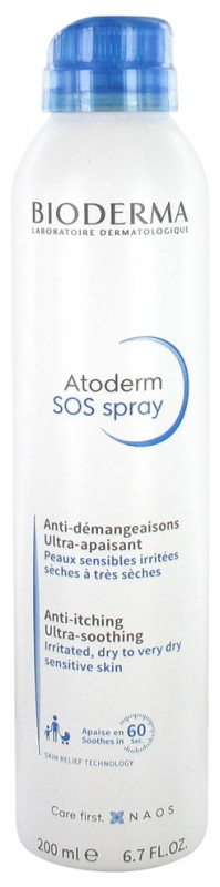 Bioderma Atoderm Sos Spray Біодерма Атодерм SOS Спрей Для Сухий і Дуже Сухої Шкіри 200 мл.