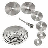 Набір відрізних дисків HSS 22-50мм для дремеля, гравера, 6 шт, фото 2