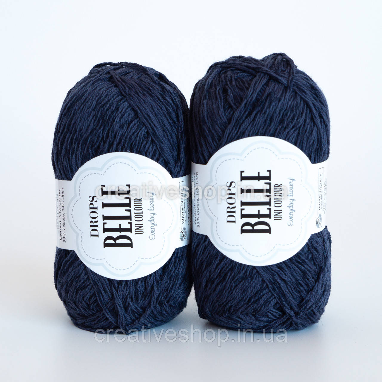 Пряжа Drops Belle (колір 20 navy blue)