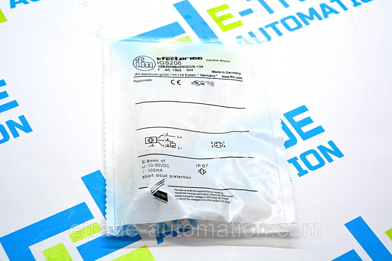 Індуктивний датчик IFM IGS206, фото 1