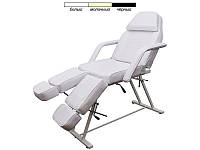 Кушетка косметологическая универсальная(педикюр-косметология) кресло-кушетка для педикюра для тута салона 240 Белый