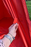 Вулична Палатка-Вігвам з водовідштовхуючої тканини 110х110х180см червона, фото 4