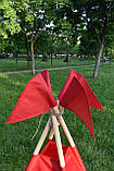 Вулична Палатка-Вігвам з водовідштовхуючої тканини 110х110х180см червона, фото 5