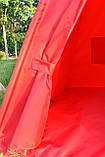 Вулична Палатка-Вігвам з водовідштовхуючої тканини 110х110х180см червона, фото 3