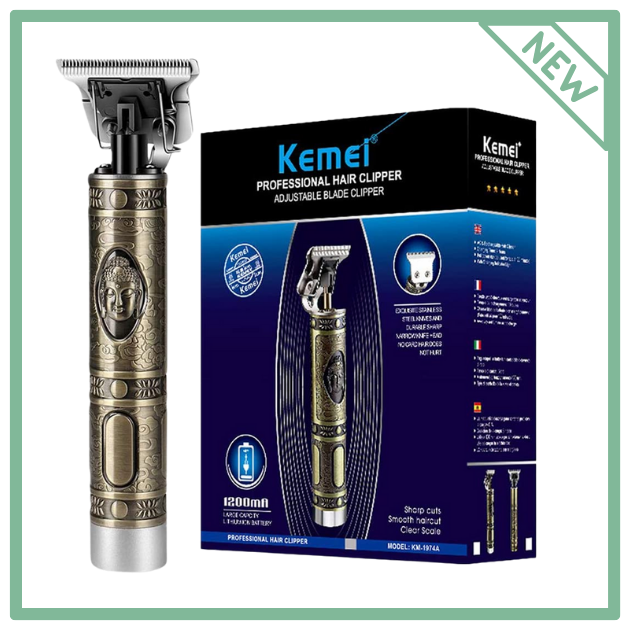 Машинка для стрижки волосся і бороди тример Kemei Hair Clipper WS-T99 Original з 2 акумуляторными батареями