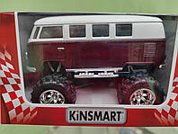Машинка модель Kinsmart автобус VOLKSWAGEN 5'' KT5060WB OFF ROAD бордо