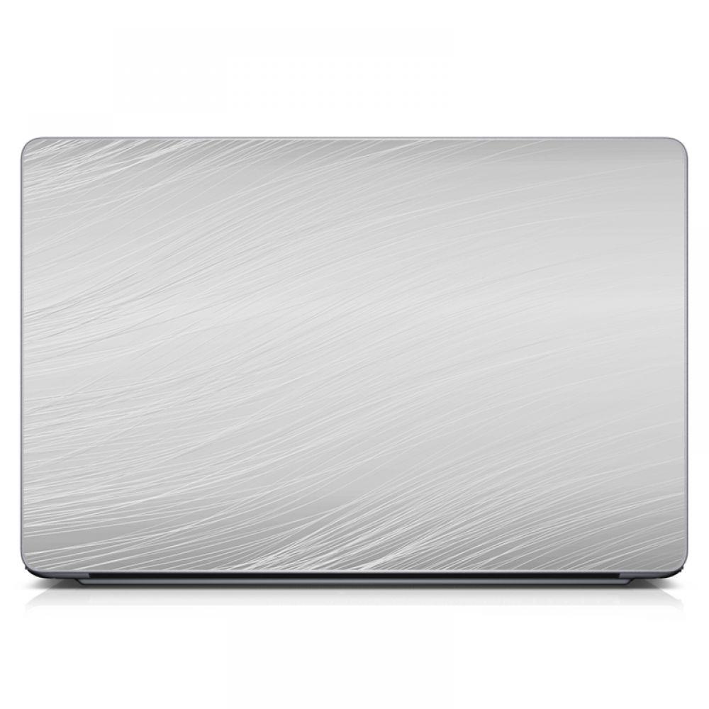 Універсальна наклейка для ноутбука, 13.3"-15.6” 380x250 мм Сірий фон Матова, незвичайні подарунки на День народження