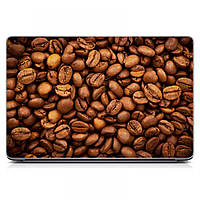Универсальная наклейка на ноутбук 15.6"-13.3" Coffee Beans 380х250 мм, прикольные подарки и сувениры