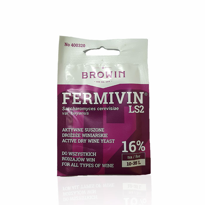 Сухі дріжджі Fermivin LS2 Browin (Польща)