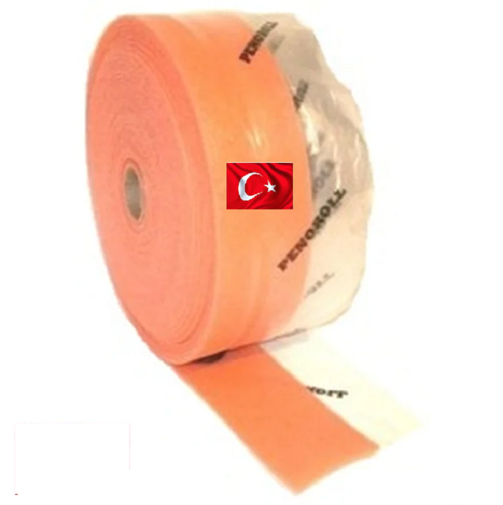 Демпферна стрічка для теплої підлоги (Туреччина) 150мм х 8мм х 50м