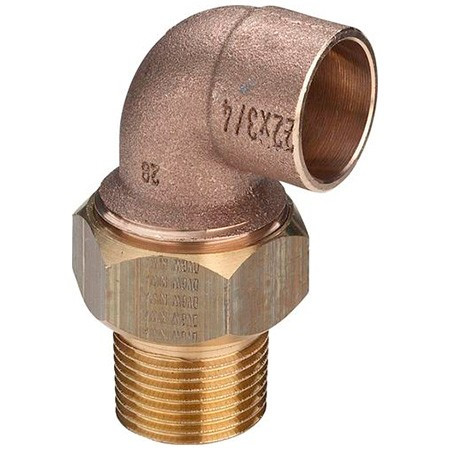 Американка кутова ∅15х1/2" ЗР бронза (103859) Viega, фото 1