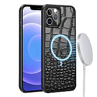 Шкіряний чохол з Magsafe для Apple iPhone 12 Pro Max