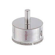 Свердло алмазне трубчасте для скла та кераміки 55 мм INTERTOOL SD-0370, фото 2