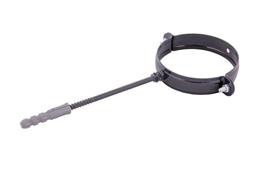 Держатель труби метал. L-160 75 графіт, фото 1