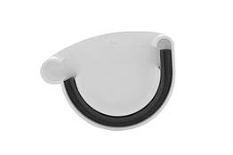 Заглушка ринви PROFiL ліва 130 біла