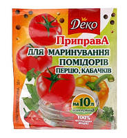 Приправа "ДЕКО" для марин.помідорів, перцю, кабачків 30г (1/80)