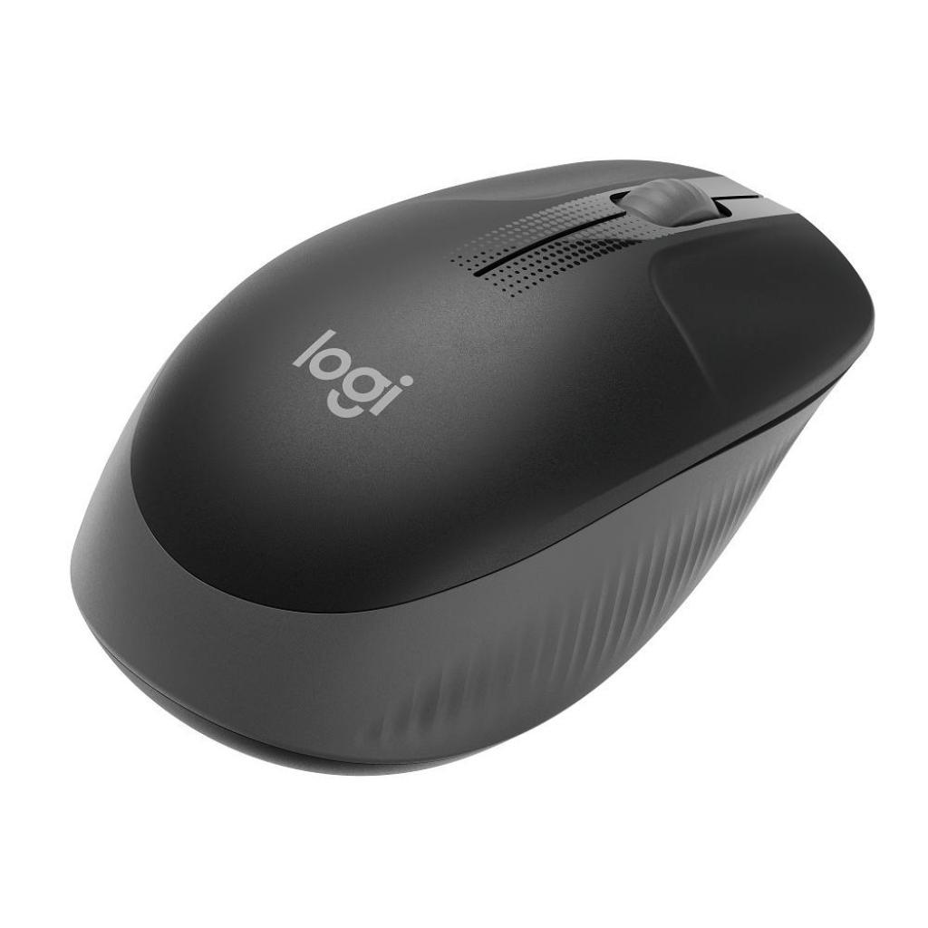 Миша Logitech M190 Charcoal чорна бездротова