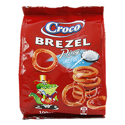 Соломка кільця солені Кроко Croco 100g 14шт/ящ (Код: 00-00006053)