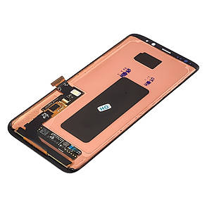 Дисплей (LCD екран) для Samsung G955 Galaxy S8 Plus з чорним тачскрином Original (переклеєне скло), фото 2