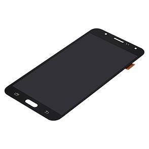 Дисплей (LCD екран) для Samsung J700 Galaxy J7 з чорним тачскрином OLED, фото 2