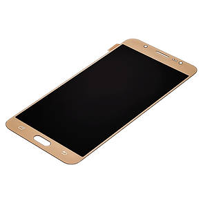 Дисплей (lcd екран) для Samsung J710 Galaxy J7 (2016) із золотистим тачскрином OLED, фото 2