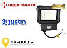 Прожектор світильник 20 Вт з вбудованим датчиком руху  світлодіодний торгової марки LEBRON LED LF-206S