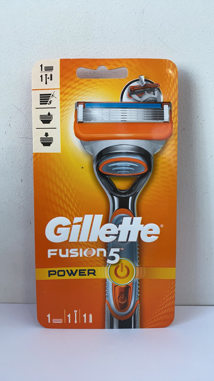 Станок для гоління чоловічий Gillette Fusion 5 Power (Жилет верстат + 1 картридж)