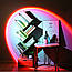 Sunset Lamp проекційний світильник веселка USB світильник проектор світло веселки атмосферна лампа для фото, фото 10