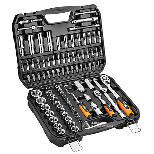 Набір інструменту 94 шт., ½, ¼ 08-665 Neo Tools.