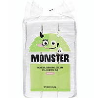 Ватные салфетки для лица Etude House Monster Cleansing Cotton 408 шт