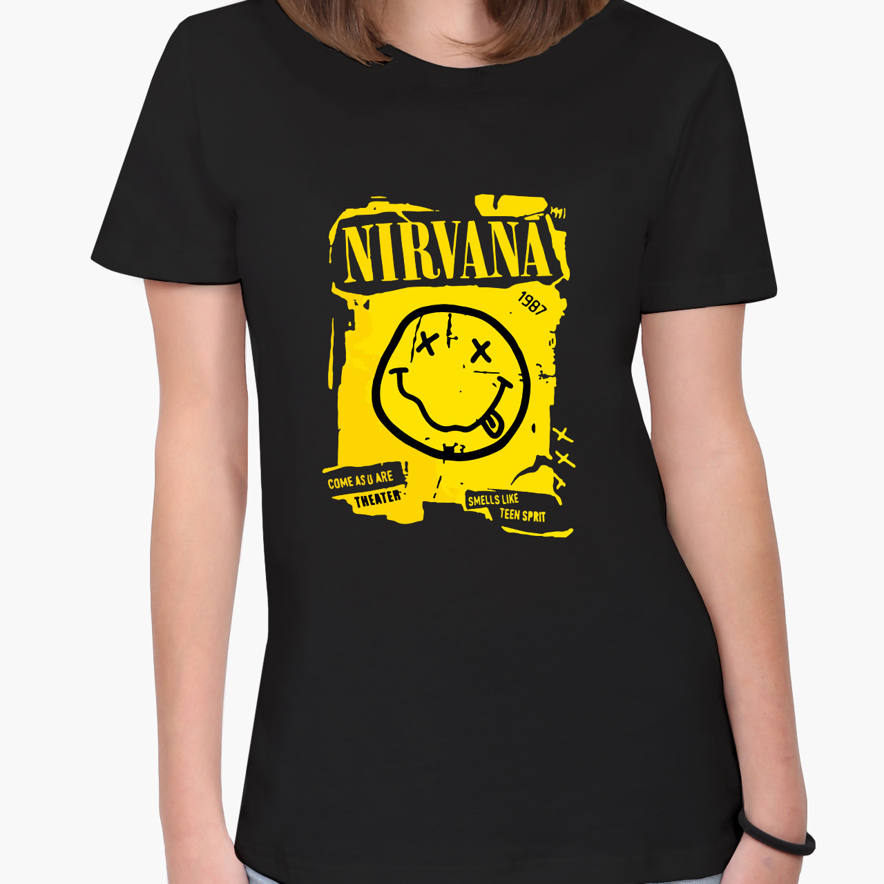 Футболка жіноча з принтом Нірвана (Nirvana), футболка для жінок про Музика, фото 1