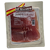 Хамон Maestro JAMON Curado Locheando нарезка, 250г, 10шт/ящ