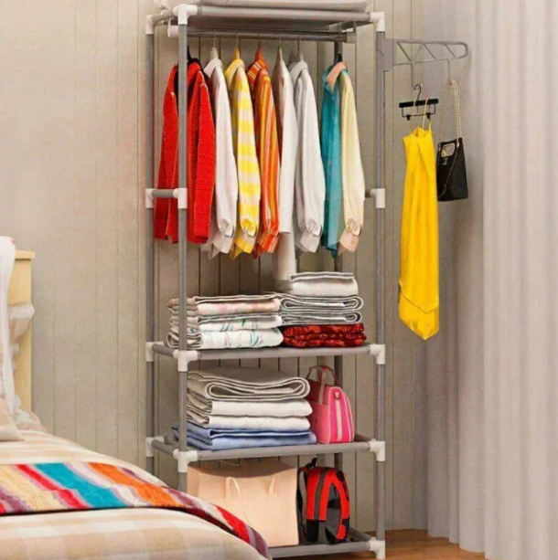 Напольная вешалка для хранения одежды New Boxy Coat Rack Открытый шкаф органайзер для одежды - фото 1 - id-p1422881029