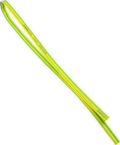 Термоусаджувальна трубка 7,0/3,5 шт.(1м) жовто-зелена, фото 1