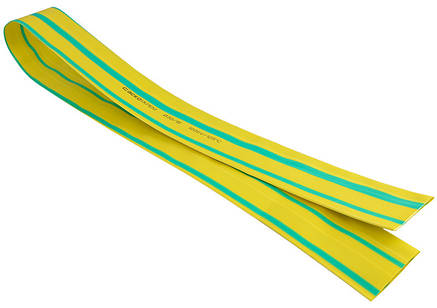 Термоусаджувальна трубка 30,0/15,0 шт.(1м) жовто-зелена, фото 1