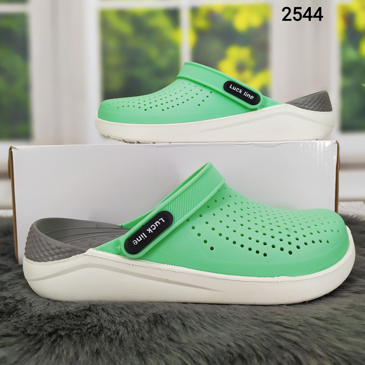 Сабо крокси жіночі Luck Line силіконові м'ята, фото 1