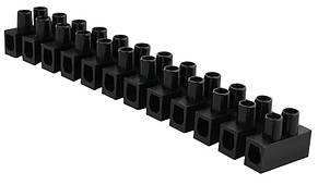 Клемна колодка  "тип Н" 10 мм2 / 10А чорна