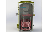 Бак косвенного нагрева, напольный водонагреватель с одним теплообменником ВТ-01-2000 KHT-heating