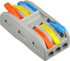 Клема з’єднувальна універсальна PCT-2-3-С (кольорова)