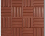 Плитка тротуарна "Квадрат Шоколадка" коричнева 30*30*3 см (11шт/м2)