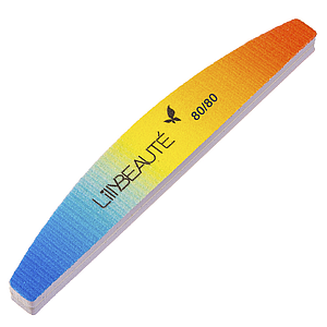 Баф Lilly Beaute 80/80 півколо довгий, Rainbow